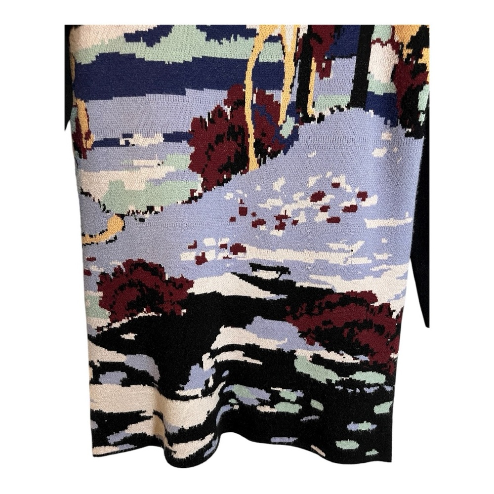 Maeve Anthropologie Scenic Woodland Winter sweater dress Size XX Small - Picture 4 of 11